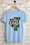 They not like us Baskılı Unisex Oversize Tişört