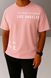 Los Angeles Baskılı Unisex Oversize Tişört
