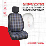 Mavi Gti Desen Jakar Dokuma