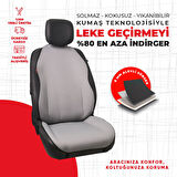 Düz Gri Jakar Dokuma