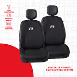 Volkswagen Eski R Logo Nakışlı Minder