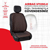 Turuncu Kapitone Siyah Jakar Dokuma