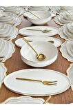 Yemek Takımı 155 Parça 12 Kişilik Ellie Gold