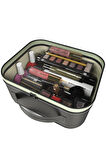Yeni Nesil Make up Bag Makyaj Çantası Seyahat Kadın Bakım Çantası Şeffaf Kapaklı Makyaj Organizeri	Çanta