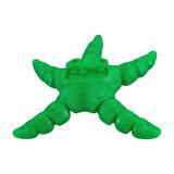 3D Hareketli Deniz Yıldızı Oyuncak - Neon Yeşili