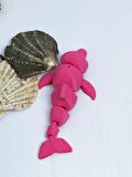 3D Hareketli Yunus Figürlü Oyuncak - Pembe