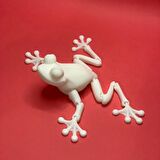 3D Hareketli Kurbağa Figürlü Oyuncak - Beyaz