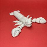 3D Hareketli Istakoz Figürlü Oyuncak - Beyaz
