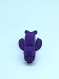 3D Hareketli Deniz Aygırı / Mors Figürlü Oyuncak - Mor