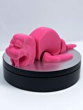 3D Hareketli Deniz Aygırı / Mors Figürlü Oyuncak - Pembe