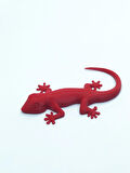 3D Kertenkele Geko Figürlü Model Oyuncak - Kırmızı