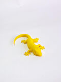 3D Kertenkele Geko Figürlü Model Oyuncak - Sarı