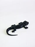 3D Kertenkele Geko Figürlü Model Oyuncak - Siyah