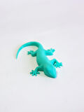 3D Kertenkele Geko Figürlü Model Oyuncak - Turkuaz