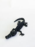 3D Hareketli İskelet Timsah Figürlü Oyuncak - Siyah