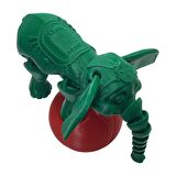 3D Hareketli Oyuncak Sirk Fili Denge Topu Dahil - Yeşil