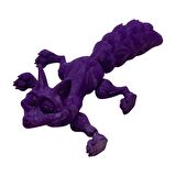 3D Hareketli Tilki Oyuncak - Mor