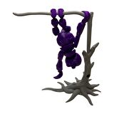 3D Hareketli Oyuncak Tembel Hayvan (Sloth) Ağaç Dekoru Dahil - Mor