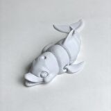 3D Hareketli Gülen Yunus Figürlü Oyuncak - Beyaz