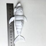 3D Hareketli Gülen Yunus Figürlü Oyuncak - Beyaz