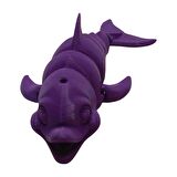 3D Hareketli Gülen Yunus Figürlü Oyuncak -Mor