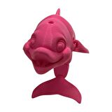 3D Hareketli Gülen Yunus Figürlü Oyuncak - Pembe