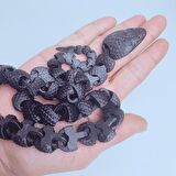 3D Hareketli Yılan Figürlü Oyuncak - Siyah