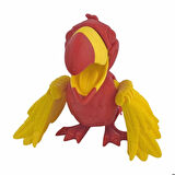3D Hareketli Tukan Kuşu Figürlü Oyuncak - Sarı/Kırmızı