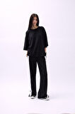 Bisiklet Yaka Oversize T-Shirt