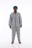 Kocabey 4007 Uzun Kol Çizgili Gaffur Erkek Pijama Takım