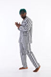 Kocabey 4007 Uzun Kol Çizgili Gaffur Erkek Pijama Takım