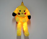 MDB Peluş Işıklı Oynar Kulaklı Pikachu Sırt Çantası