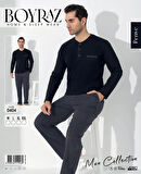 MDB Boyraz 0404 Erkek Uzun Kol Pijama Takımı