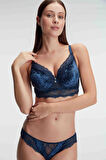 MDB MdbShop Kadife Balenli Destekli Dolgulu Dantelli Büstiyer Sütyen ve Slip Takım