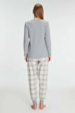 MDB Anıl Pamuklu Uzun Kol Pijama Takımı