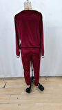 MDB Kadın Uzun Kollu V Yaka Kadife Bluz Ve Pantolon Ikili Takım