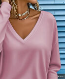 MDB Kadın Uzun Kollu V Yakalı Dalgıç Bluz
