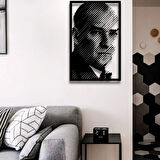 ATATÜRK PORTRE METAL DUVAR DEKORU 72 x 46