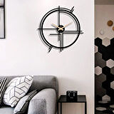 MİNİMALİST GEOMETRİK METAL DUVAR SAATİ 60 x 60