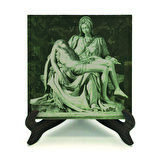  Pietà (Michelangelo, 1498)Baskılı MDF Masaüstlük