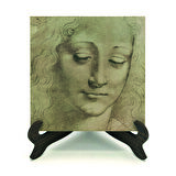 Baş Etüdü (Leonardo Da Vinci)Baskılı MDF Masaüstlük