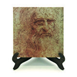 Otoportre (Leonardo Da Vinci, 1512)Baskılı MDF Masaüstlük