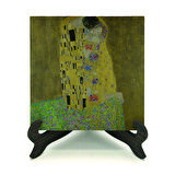 Öpücük (Gustav Klimt, 1907)Baskılı MDF Masaüstlük