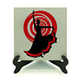 İspanyol Flamenko DansçısıBaskılı MDF Masaüstlük