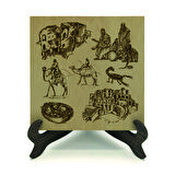 Ortadoğu SembolleriBaskılı MDF Masaüstlük