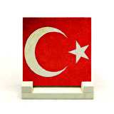 Türkiye BayrağıBaskılı MDF Masaüstlük