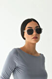 Yeni Sezon Şeffaf Siyah Cam Unisex Güneş Gözlüğü