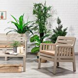 Lara 2+1+1+S Bahçe Takımı Balkon - Bahçe - Teras Mobilyası / Cappucino