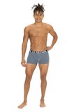 U.s Polo Assn. 80533 Erkek Pamuklu 3'lü Boxer-Bordo&Siyah&Antrasitmelanj