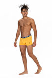 U.s Polo Assn. 80572 Erkek Pamuklu 3'lü Boxer-Saks&Sarı&Lacivert